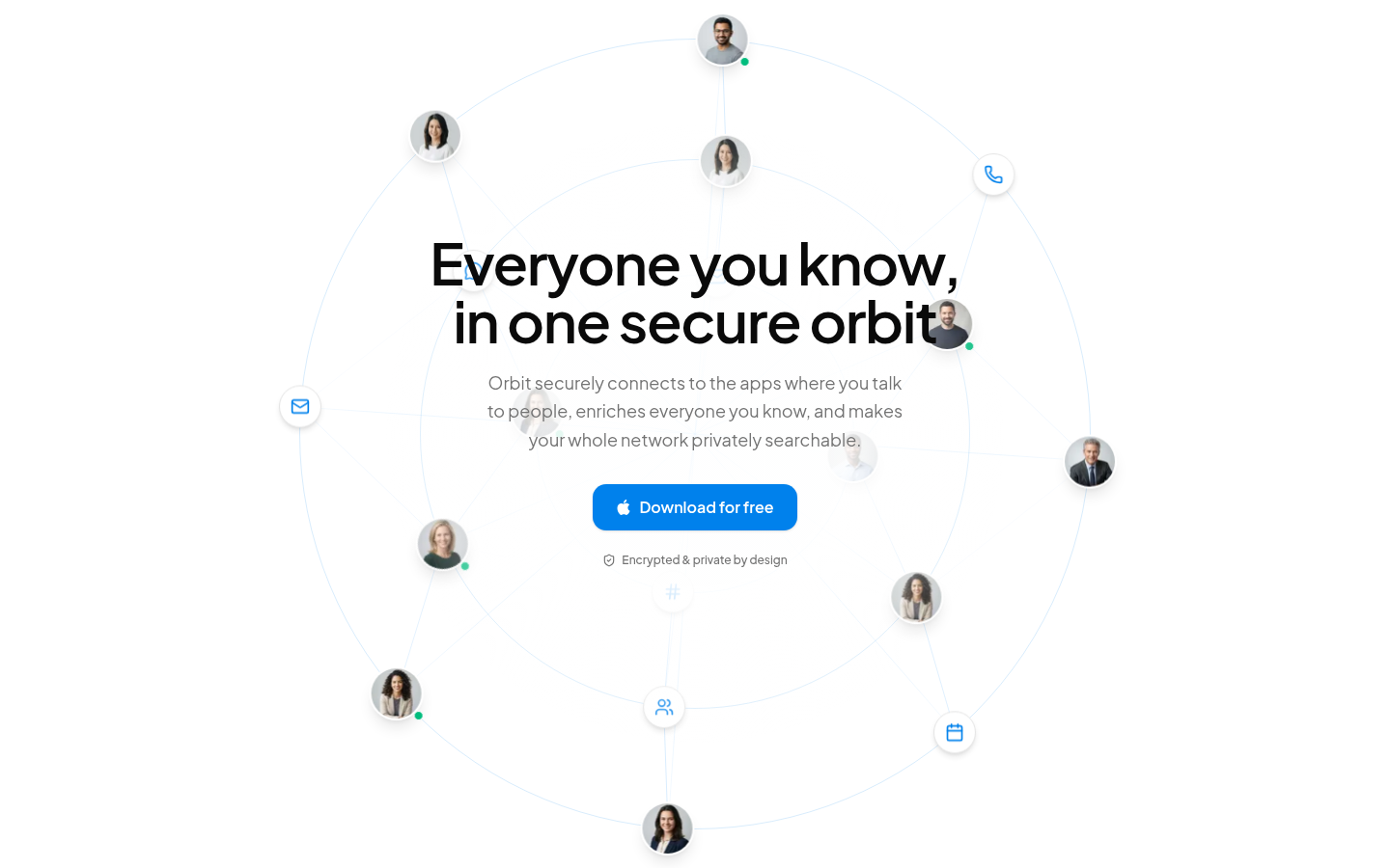 Orbit — everyone you know, in one secure orbit
